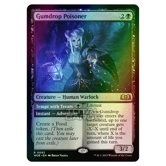 Magic The Gathering - Wilds of Eldraine - Gumdrop Poisoner / Tempt with Treats - 093 (Foil)