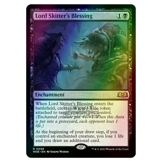 Magic The Gathering - Wilds of Eldraine - Lord Skitter's Blessing - 098 (Foil)