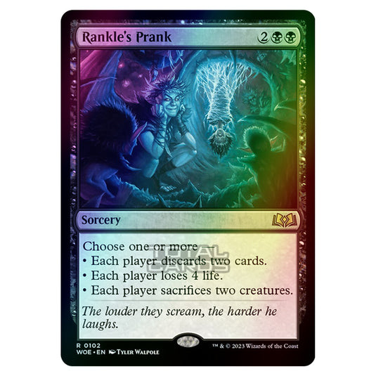 Magic The Gathering - Wilds of Eldraine - Rankle's Prank - 102 (Foil)