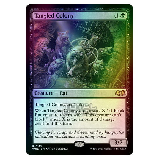 Magic The Gathering - Wilds of Eldraine - Tangled Colony - 113 (Foil)