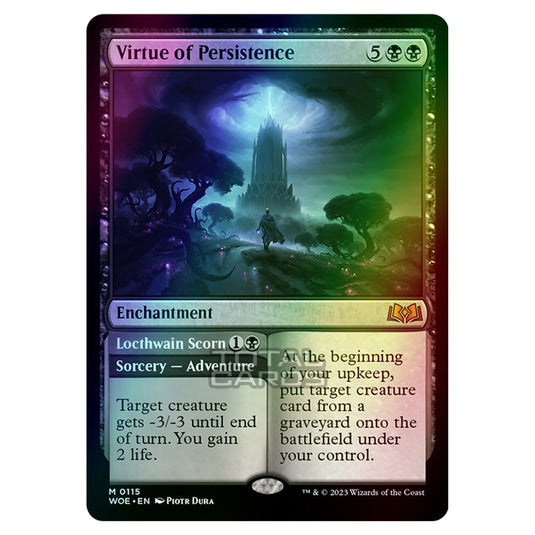 Magic The Gathering - Wilds of Eldraine - Virtue of Persistence / Locthwain Scorn - 115 (Foil)