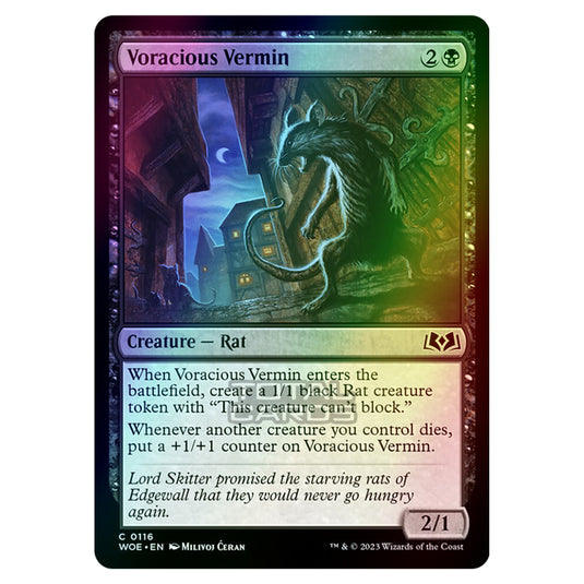 Magic The Gathering - Wilds of Eldraine - Voracious Vermin - 116 (Foil)