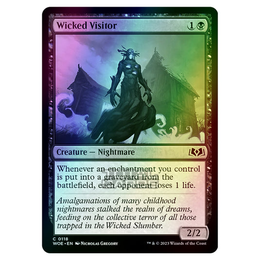 Magic The Gathering - Wilds of Eldraine - Wicked Visitor - 118 (Foil)