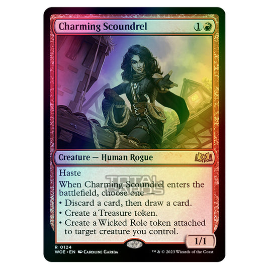 Magic The Gathering - Wilds of Eldraine - Charming Scoundrel - 124 (Foil)