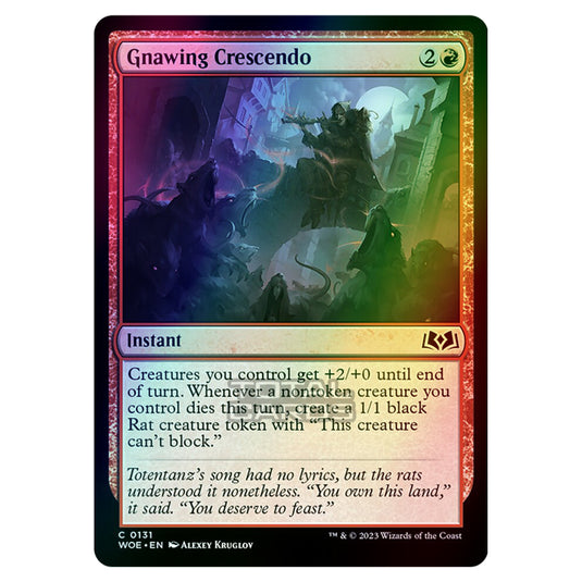 Magic The Gathering - Wilds of Eldraine - Gnawing Crescendo - 131 (Foil)