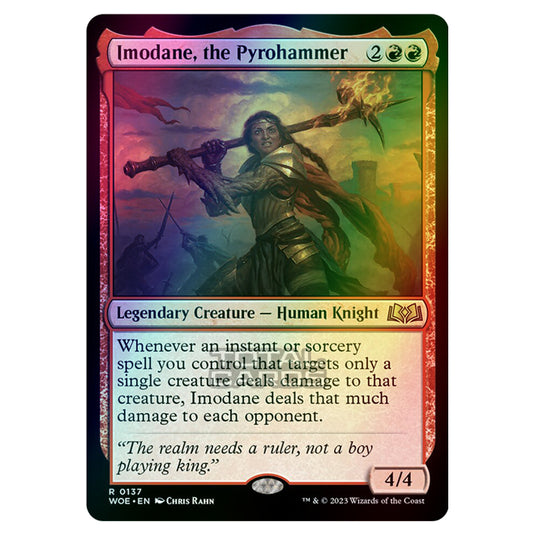 Magic The Gathering - Wilds of Eldraine - Imodane, the Pyrohammer - 137 (Foil)