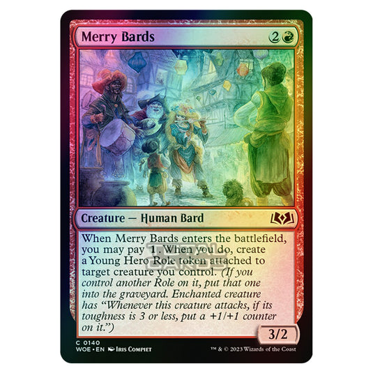 Magic The Gathering - Wilds of Eldraine - Merry Bards - 140 (Foil)