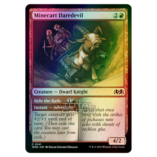 Magic The Gathering - Wilds of Eldraine - Minecart Daredevil / Ride the Rails - 141 (Foil)