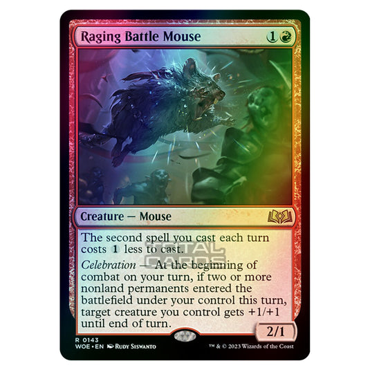 Magic The Gathering - Wilds of Eldraine - Raging Battle Mouse - 143 (Foil)