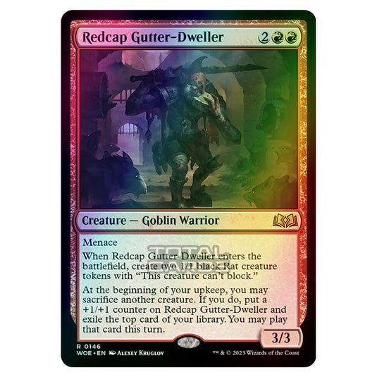 Magic The Gathering - Wilds of Eldraine - Redcap Gutter-Dweller - 146 (Foil)