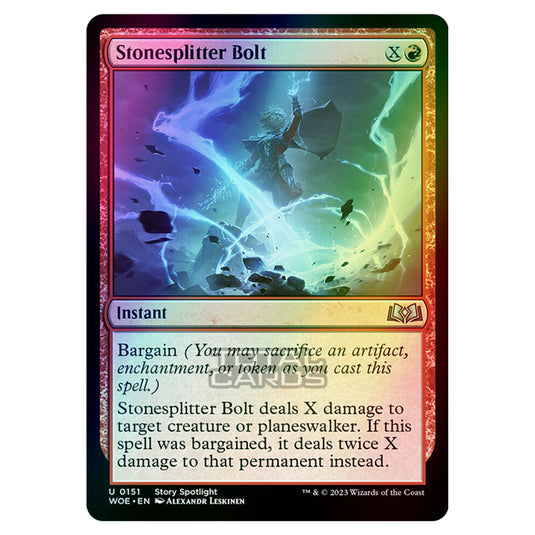 Magic The Gathering - Wilds of Eldraine - Stonesplitter Bolt - 151 (Foil)