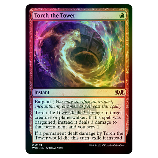 Magic The Gathering - Wilds of Eldraine - Torch the Tower - 153 (Foil)