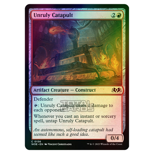 Magic The Gathering - Wilds of Eldraine - Unruly Catapult - 156 (Foil)