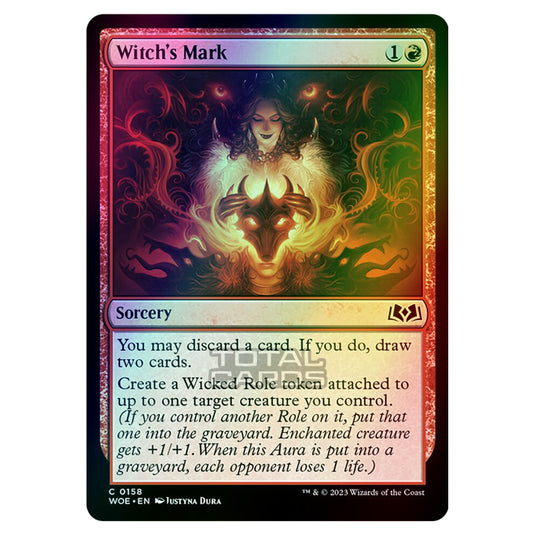 Magic The Gathering - Wilds of Eldraine - Witch's Mark - 158 (Foil)