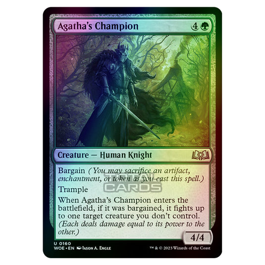 Magic The Gathering - Wilds of Eldraine - Agatha's Champion - 160 (Foil)