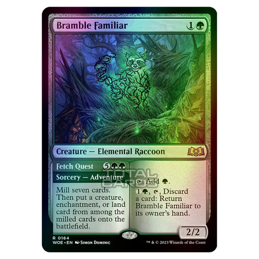 Magic The Gathering - Wilds of Eldraine - Bramble Familiar / Fetch Quest - 164 (Foil)