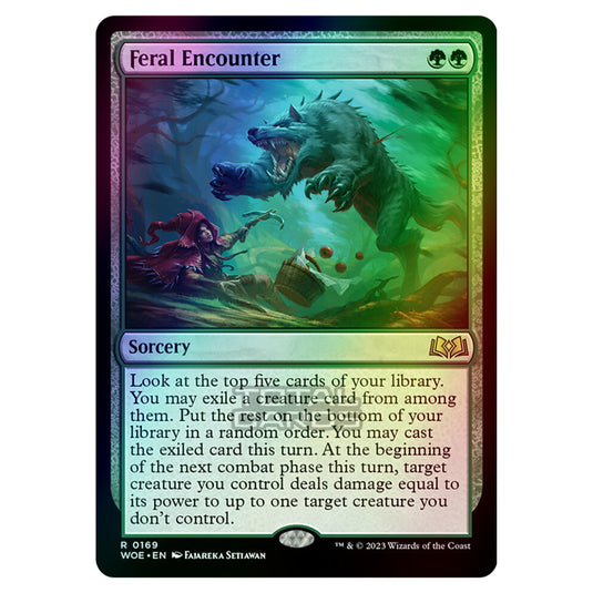 Magic The Gathering - Wilds of Eldraine - Feral Encounter - 169 (Foil)