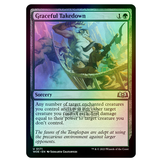 Magic The Gathering - Wilds of Eldraine - Graceful Takedown - 171 (Foil)