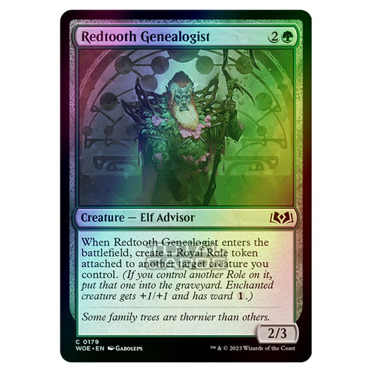 Magic The Gathering - Wilds of Eldraine - Redtooth Genealogist - 179 (Foil)