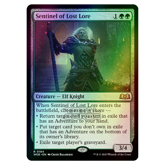 Magic The Gathering - Wilds of Eldraine - Sentinel of Lost Lore - 184 (Foil)