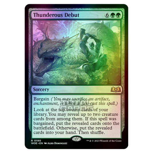 Magic The Gathering - Wilds of Eldraine - Thunderous Debut - 190 (Foil)