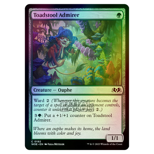 Magic The Gathering - Wilds of Eldraine - Toadstool Admirer - 192 (Foil)