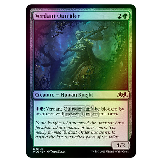 Magic The Gathering - Wilds of Eldraine - Verdant Outrider - 196 (Foil)