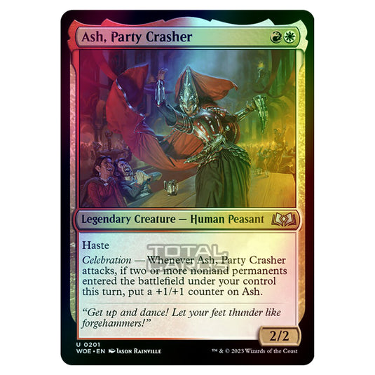 Magic The Gathering - Wilds of Eldraine - Ash, Party Crasher - 201 (Foil)