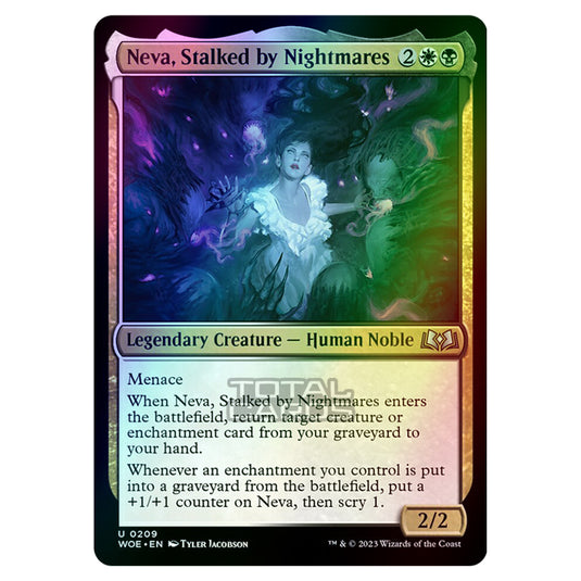 Magic The Gathering - Wilds of Eldraine - Neva, Stalked by Nightmares - 209 (Foil)