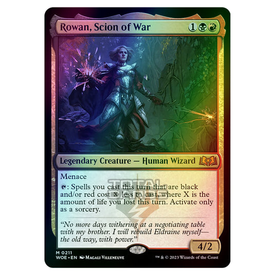 Magic The Gathering - Wilds of Eldraine - Rowan, Scion of War - 211 (Foil)