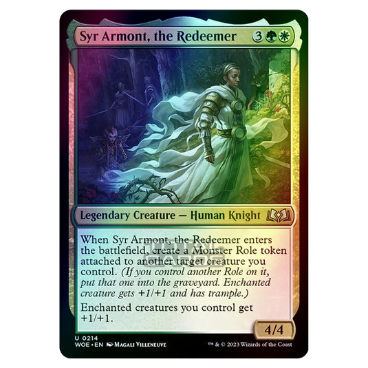 Magic The Gathering - Wilds of Eldraine - Syr Armont, the Redeemer - 214 (Foil)