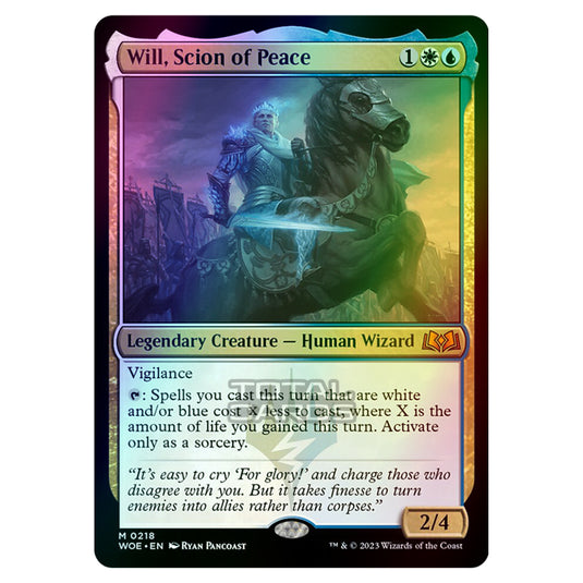 Magic The Gathering - Wilds of Eldraine - Will, Scion of Peace - 218 (Foil)