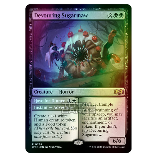 Magic The Gathering - Wilds of Eldraine - Devouring Sugarmaw / Have for Dinner - 224 (Foil)