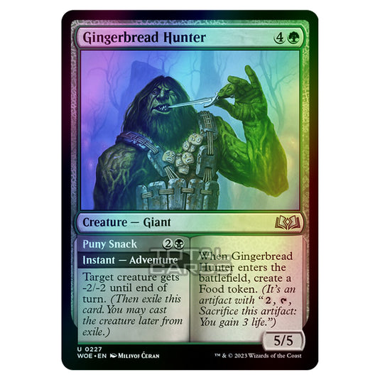 Magic The Gathering - Wilds of Eldraine - Gingerbread Hunter / Puny Snack - 227 (Foil)