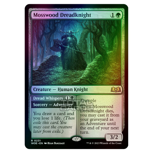 Magic The Gathering - Wilds of Eldraine - Mosswood Dreadknight / Dread Whispers - 231 (Foil)