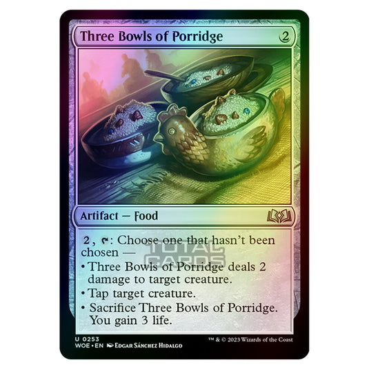 Magic The Gathering - Wilds of Eldraine - Three Bowls of Porridge - 253 (Foil)