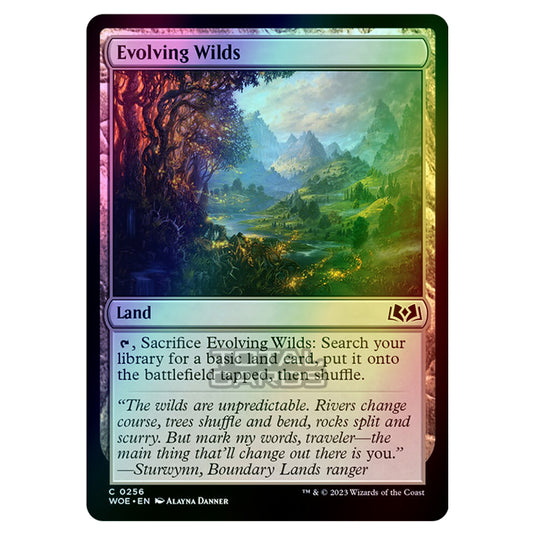 Magic The Gathering - Wilds of Eldraine - Evolving Wilds - 256 (Foil)