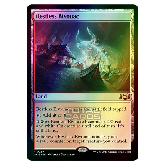 Magic The Gathering - Wilds of Eldraine - Restless Bivouac - 257 (Foil)