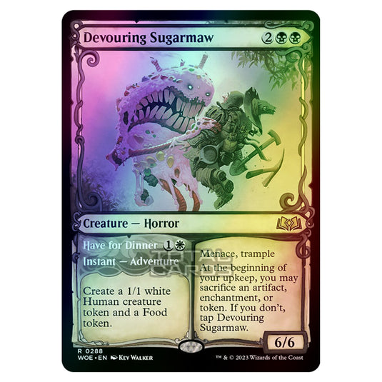 Magic The Gathering - Wilds of Eldraine - Devouring Sugarmaw / Have for Dinner (Showcase Card) - 288 (Foil)