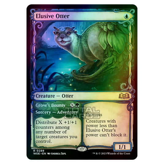 Magic The Gathering - Wilds of Eldraine - Elusive Otter / Grove's Bounty (Showcase Card) - 289 (Foil)