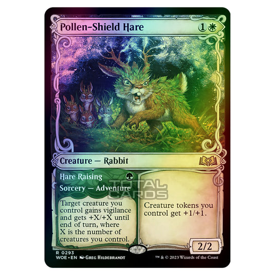 Magic The Gathering - Wilds of Eldraine - Pollen-Shield Hare / Hare Raising (Showcase Card) - 293 (Foil)