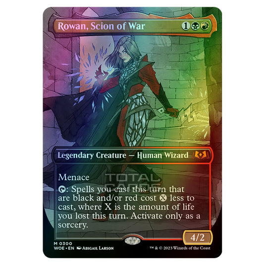 Magic The Gathering - Wilds of Eldraine - Rowan, Scion of War (Alternate-Art Borderless Card) - 300 (Foil)