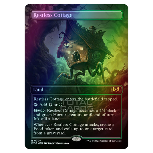 Magic The Gathering - Wilds of Eldraine - Restless Cottage (Alternate-Art Borderless Card) - 304 (Foil)