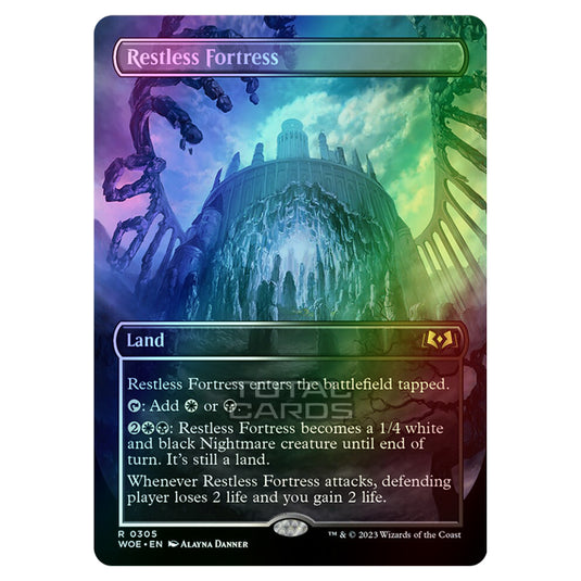 Magic The Gathering - Wilds of Eldraine - Restless Fortress (Alternate-Art Borderless Card) - 305 (Foil)