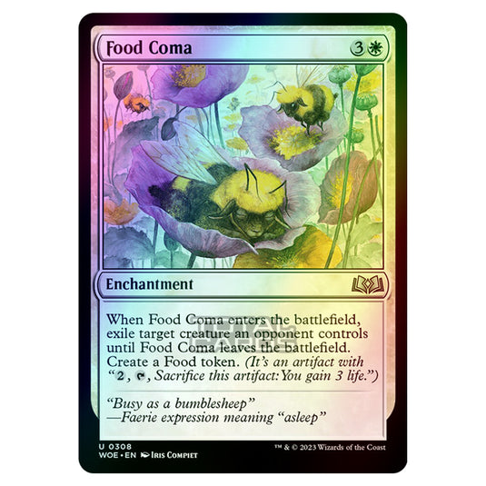 Magic The Gathering - Wilds of Eldraine - Food Coma (Jumpstart Card) - 308 (Foil)