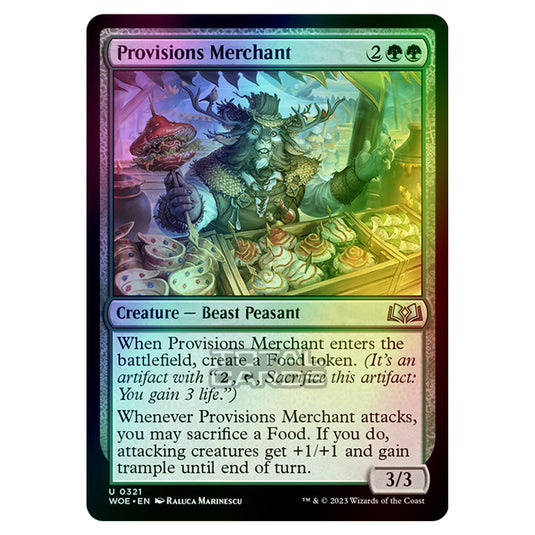 Magic The Gathering - Wilds of Eldraine - Provisions Merchant (Jumpstart Card) - 321 (Foil)