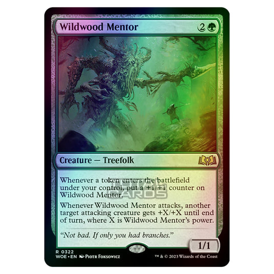 Magic The Gathering - Wilds of Eldraine - Wildwood Mentor (Jumpstart Card) - 322 (Foil)