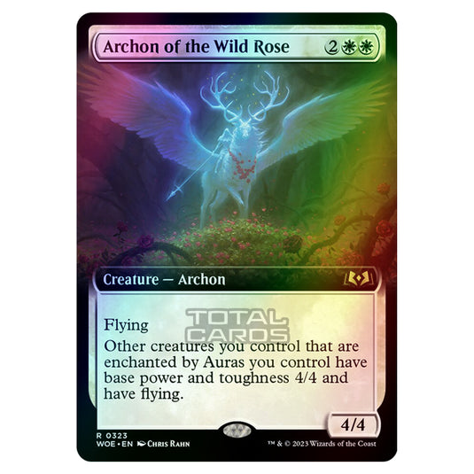 Magic The Gathering - Wilds of Eldraine - Archon of the Wild Rose (Extended Art Card) - 323 (Foil)