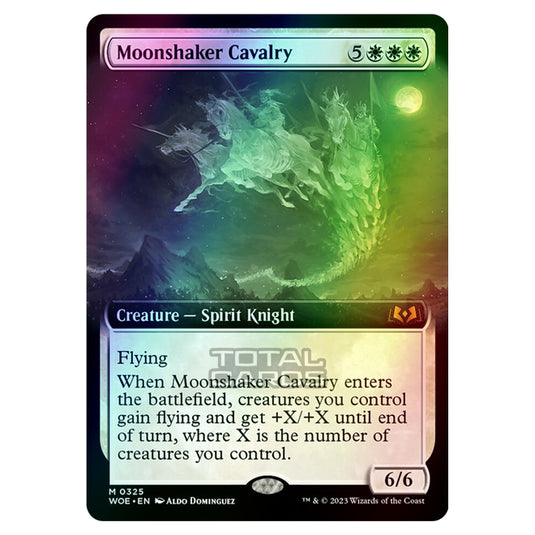 Magic The Gathering - Wilds of Eldraine - Moonshaker Cavalry (Extended Art Card) - 325 (Foil)