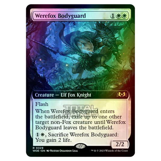 Magic The Gathering - Wilds of Eldraine - Werefox Bodyguard (Extended Art Card) - 329 (Foil)